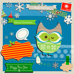 Image showing winter scrapbook template