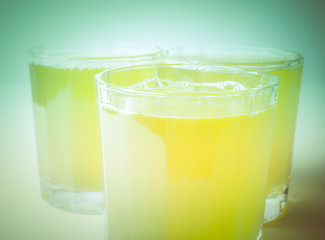 Image showing Retro look Pineapple juice