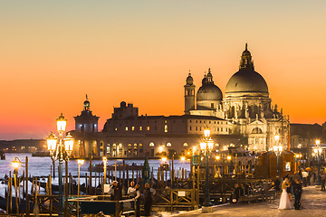 Image showing Venice in sunset.