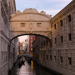 Image showing Bridge of Sighs, Venice, Italy.