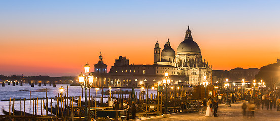 Image showing Venice in sunset.