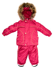 Image showing Childrens snowsuit fall