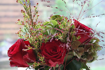 Image showing Bouquet with Roses