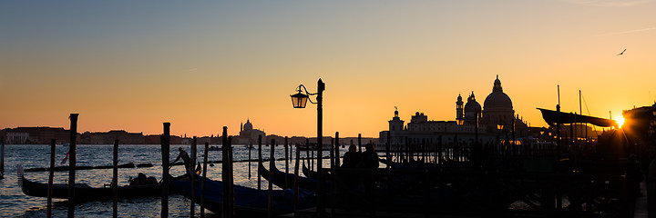 Image showing Venice in sunset.