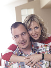 Image showing happy couple at home