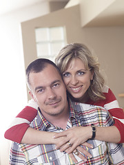 Image showing happy couple at home