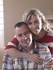 Image showing happy couple at home