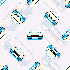 Image showing seamless background with kids toy cars