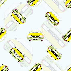 Image showing seamless background with kids toy cars