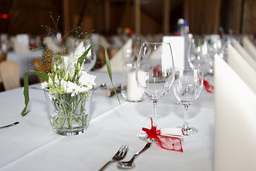 Image showing Laid wedding table