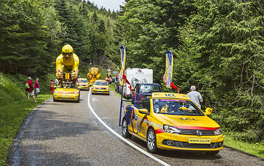 Image showing LCL Caravan During Le Tour de France 2014