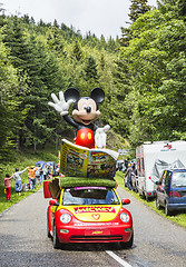 Image showing Mickey's Car During Le Tour de France 2014