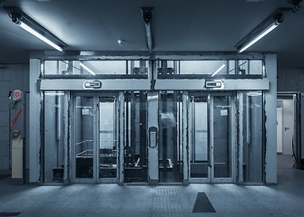 Image showing Modern building with an elevator