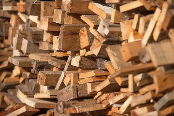 Image showing Firewood texture closeup