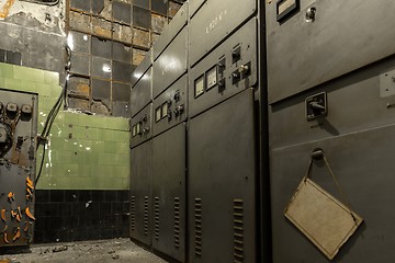 Image showing Electricity distribution hall in metal industry