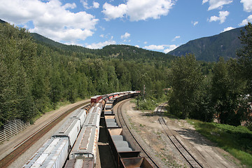 Image showing Cargo trains