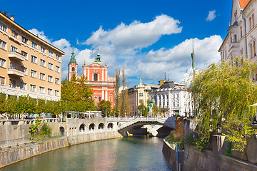 Image showing Romantic medieval Ljubljana, Slovenia, Europe.