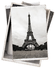 Image showing Vintage photo Eiffel tower in Paris