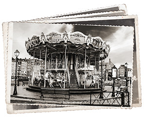 Image showing Vintage photos Carousel
