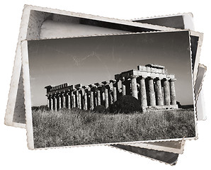 Image showing Vintage photos Greek temple