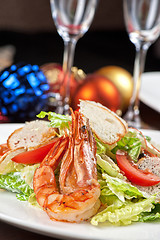 Image showing Tasty shrimp salad