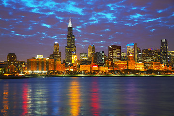 Image showing Chicago downtown cityscape