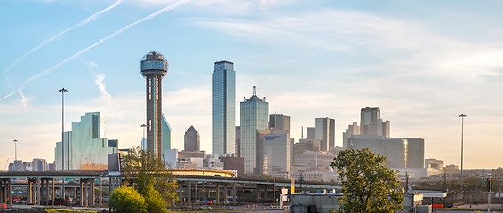 Image showing Panoramic overview of downtown Dallas
