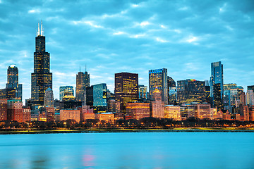 Image showing Chicago downtown cityscape