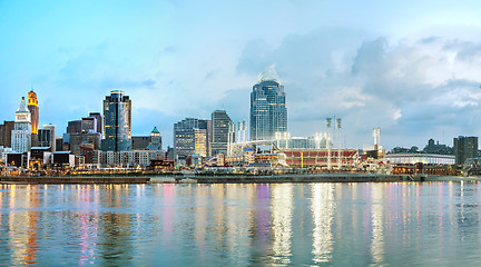 Image showing Cincinnati downtown panoramic overview