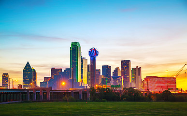 Image showing Overview of downtown Dallas