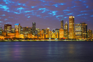 Image showing Chicago downtown cityscape