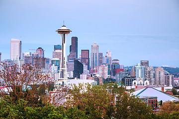 Image showing Downtown Seattle as seen from the Kerry park