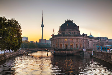 Image showing Berlin cityscape early in the morning