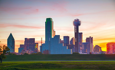 Image showing Overview of downtown Dallas