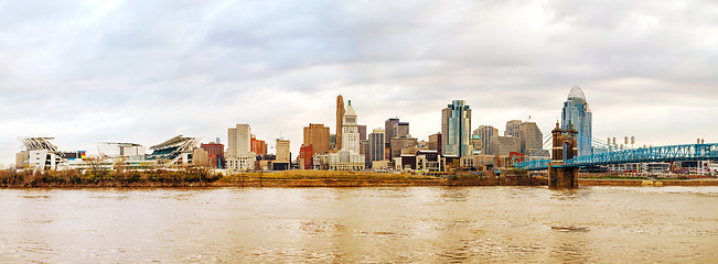 Image showing Cincinnati downtown panoramic overview