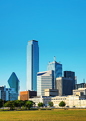 Image showing Dallas cityscape in the morning