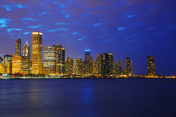 Image showing Chicago downtown cityscape