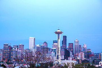 Image showing Downtown Seattle as seen from the Kerry park