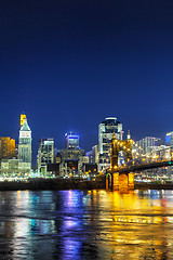 Image showing Cincinnati downtown overview