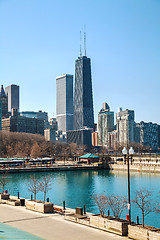 Image showing Chicago downtown cityscape