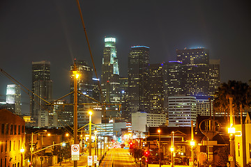 Image showing Los Angeles downtown cityscape