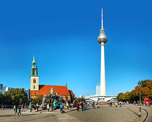 Image showing Alexanderplatz square in Berlin, Germany