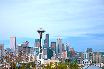 Image showing Downtown Seattle as seen from the Kerry park