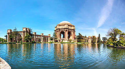 Image showing The Palace of Fine Arts panorama in San Francisco