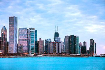 Image showing Chicago downtown cityscape