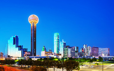 Image showing Overview of downtown Dallas