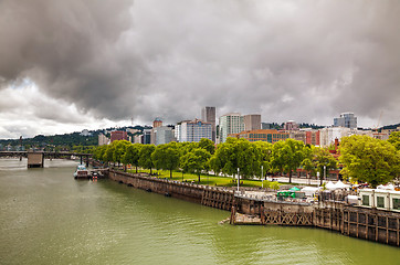 Image showing Downtown Portland cityscape