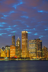 Image showing Chicago downtown cityscape