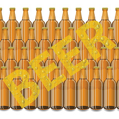 Image showing beer bottles