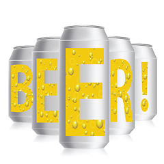 Image showing beer cans